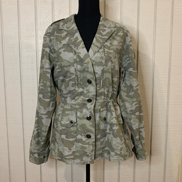 ATM Anthony Thomas Melillo camo jacket, size large.  NWT. - Picture 2 of 9